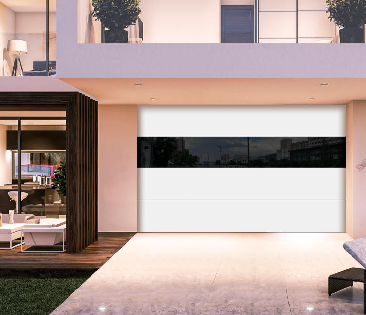 純平鋁板車庫門